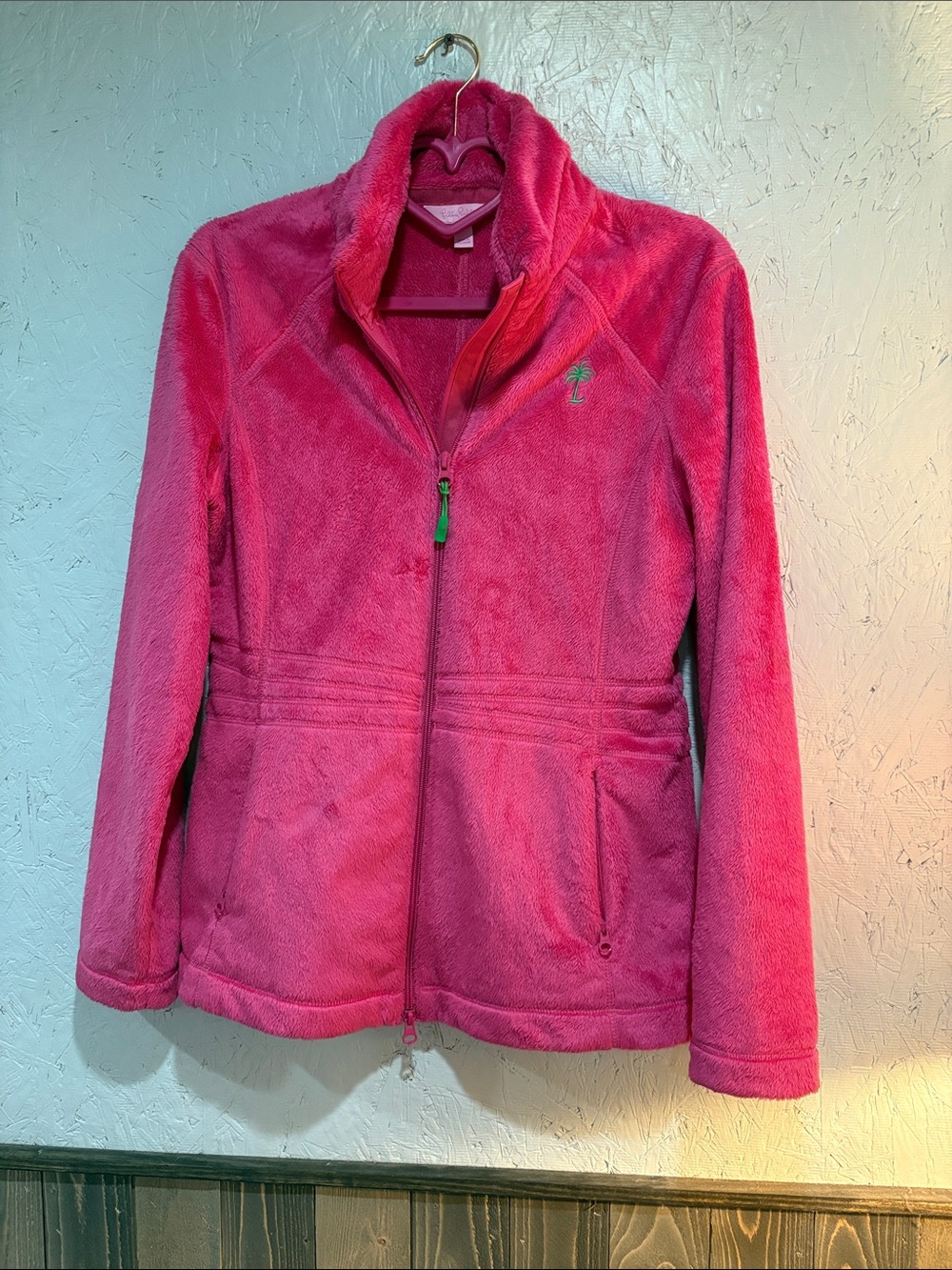 Lilly Pulitzer Hot Pink Zip Up Jacket